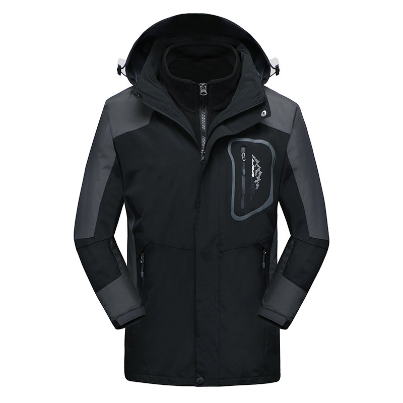 秋冬男女款夹克户外三合一冲锋衣可拆卸两件套登山服CF898-2P105,男装夹克,星座1410（原1902A）