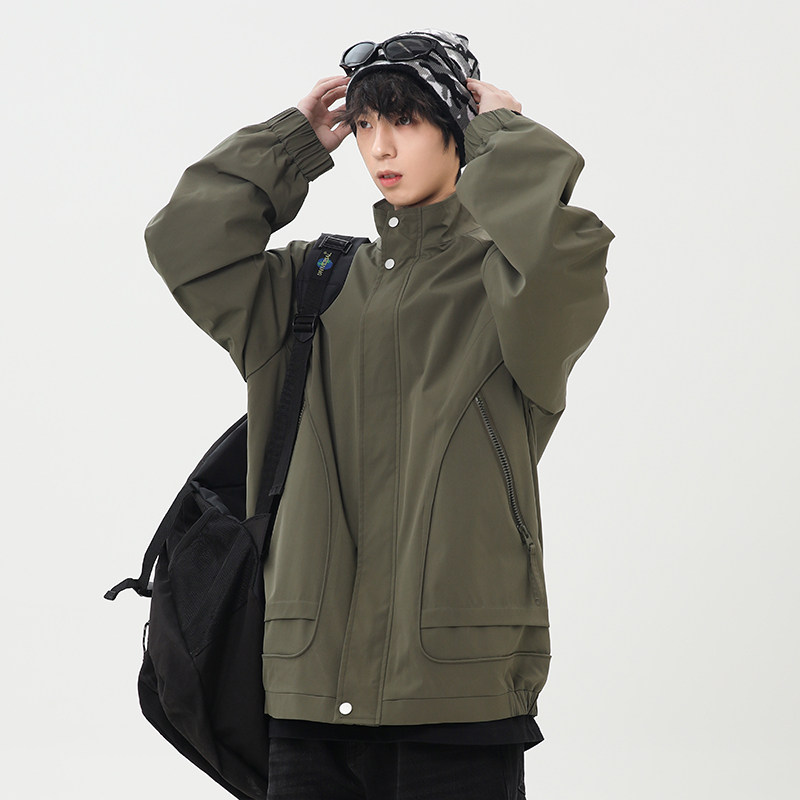 M-8XL大码翻领夹克男女防风登山服春秋夹克外套情侣夹克JK2577P78,男装夹克,星座1410（原1902A）