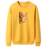 秋卫衣男圆领韩版嘻哈运动外套ins港风休闲上衣WY7951-偷看熊-P30，男装卫衣，星座1410（原1902A）