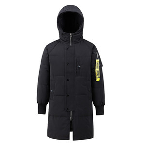 中长款羽绒服男2026新款加厚保暖连帽上衣潮情侣装男士YR1616P80图片
