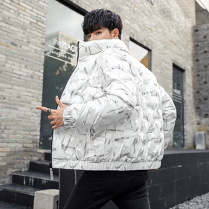 2024冬季男士羽绒服韩版短款亮面防寒保暖羽绒服男 YR2027P95图片
