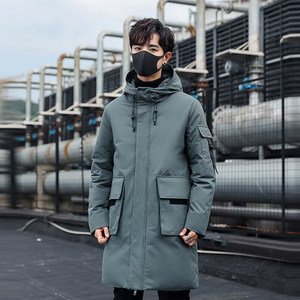 2024冬季新款保暖中长款羽绒服户外抗寒时尚男装外套潮YR2020P115图片
