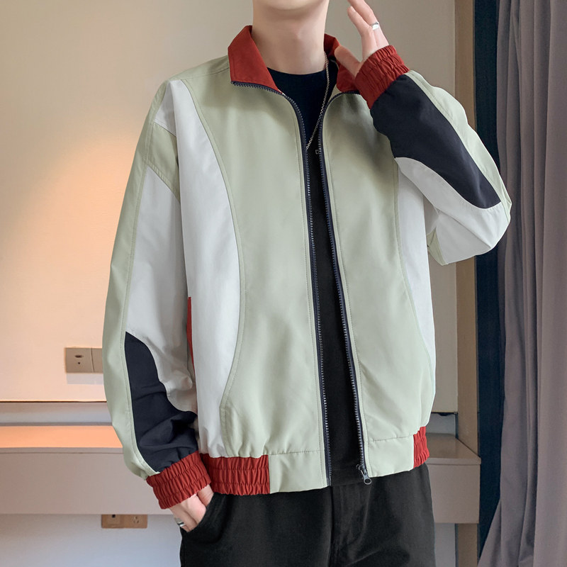 男士防水夹克春秋季宽松情侣立领工装防泼水男夹克JK1571P68,男装夹克,星座1410（原1902A）