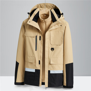 户外秋冬男女冲锋衣三合一可拆卸两件套加绒厚登山服 CF22828P175图片