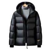 羽绒服男女同款短款黑金加厚冬季连帽外套户外情侣工装YR9830P85，男装羽绒服，星座1410（原1902A）
