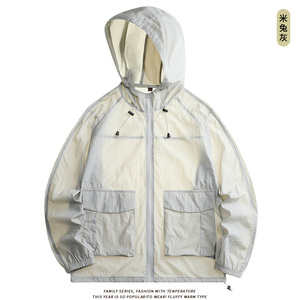 情侣款男女户外港风夏季冰感速干防晒服男皮肤衣钓鱼服 F1719P40图片