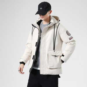 2021同款羽绒服男短款加厚日系工装白鸭绒外套羽绒服YR9870P130图片