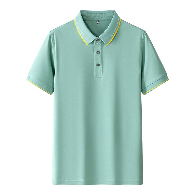 男POLO衫春夏季纯色简约公版商务短袖棉质上衣T恤衫二开PL3398P40,男装Polo衫,星座1410（原1902A）
