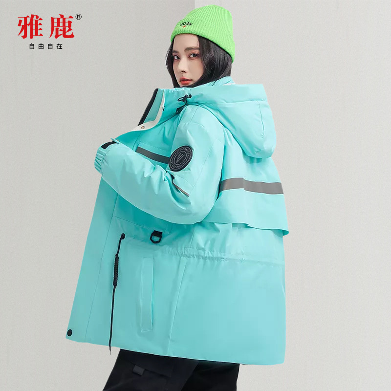 1091新款羽绒服中长款韩版工装收腰时尚白鸭绒外套潮YR2033P90,男装羽绒服,星座1410（原1902A）