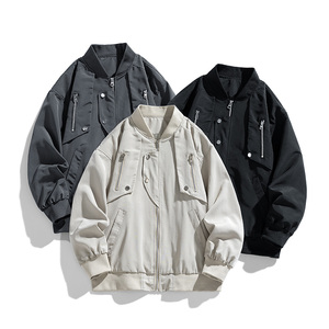 跨境外贸男装皮夹克新拼接男士夹克pu外套机车服皮衣男 JK9383P70图片