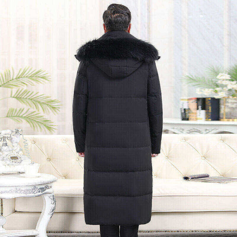 中长款大毛领羽绒服情侣连帽工装羽绒大衣大码外套YR098-1P130,男装羽绒服,星座1410（原1902A）