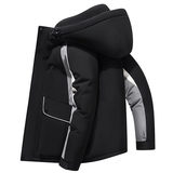 冬季短款羽绒服男女情侣款加厚连帽抗寒上衣#90%白鸭绒YR5831P200，男装羽绒服，星座1410（原1902A）