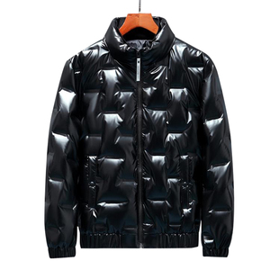 2021新款羽绒服男厚短款亮面保暖白鸭绒 冬季外套反季 YR9821P85图片