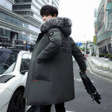2021时尚男士中长款羽绒服修身保暖羽绒外套YR809P125，男装羽绒服，星座1410（原1902A）
