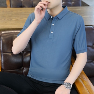 男士POLO衫春夏季职业装公版上衣商务短袖T恤衫薄款二开PL3386P25图片