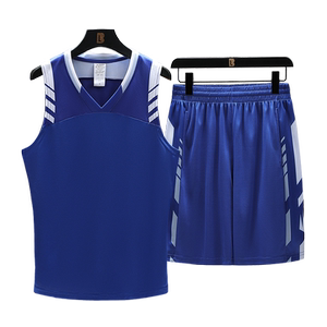 速干篮球服无袖背心训练服夏季运动套装男士速干篮球服 TZ1921P35图片