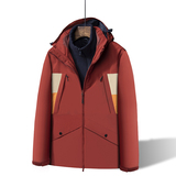 户外秋冬男女冲锋衣三合一可拆卸两件套加绒加厚登山服CF8587P160，男装夹克，星座1410（原1902A）