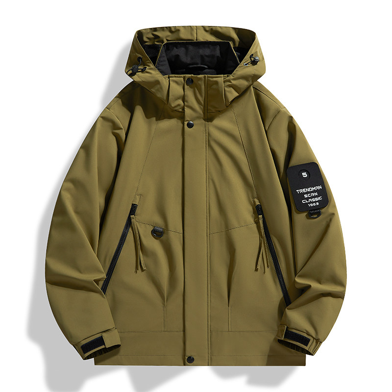 M-8XL春秋户外冲锋衣男女登山服情侣大码风衣夹克男JK9909-1P75,男装夹克,星座1410（原1902A）
