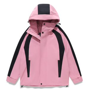 春秋户外运动冲锋衣男女情侣款防水防风滑雪登山服夹克 JK8859P65图片
