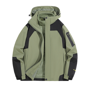 秋冬男女款夹克户外三合一冲锋衣可拆卸两件套登山服CF555S P100图片