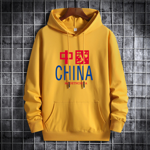 秋卫衣男连帽韩版嘻哈运动外套ins港风休闲衣 MS8337-红蓝中国P40图片
