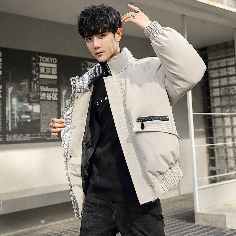 2022短款羽绒服冬季潮流加厚立领男士羽绒服男户外防寒服YR932P95,男装羽绒服,星座1410（原1902A）