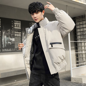 2022短款羽绒服冬季潮流加厚立领男士羽绒服男户外防寒服YR932P95图片