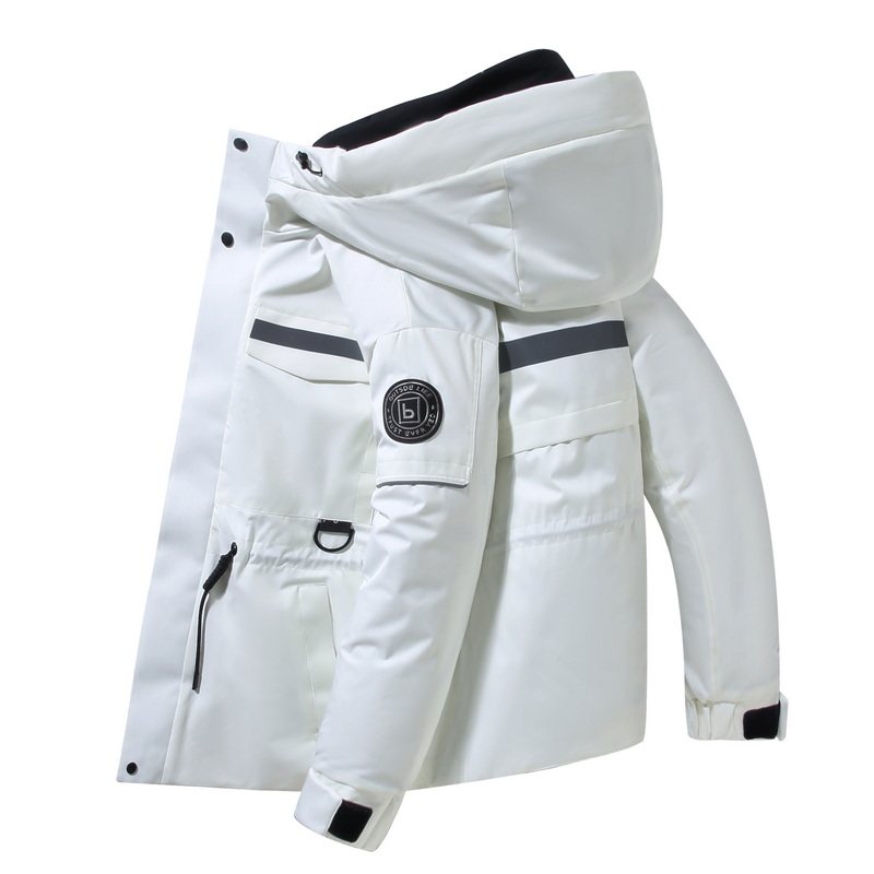 羽绒服男士2024年新款中长款连帽宽松情侣款工装外套YR9874P240，男装羽绒服，星座1902A（原星座1216）