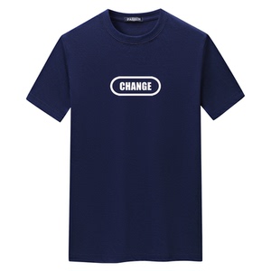 夏季男短袖t恤潮流宽松CVC60%棉衣服新款男装DT3376-change-P15图片