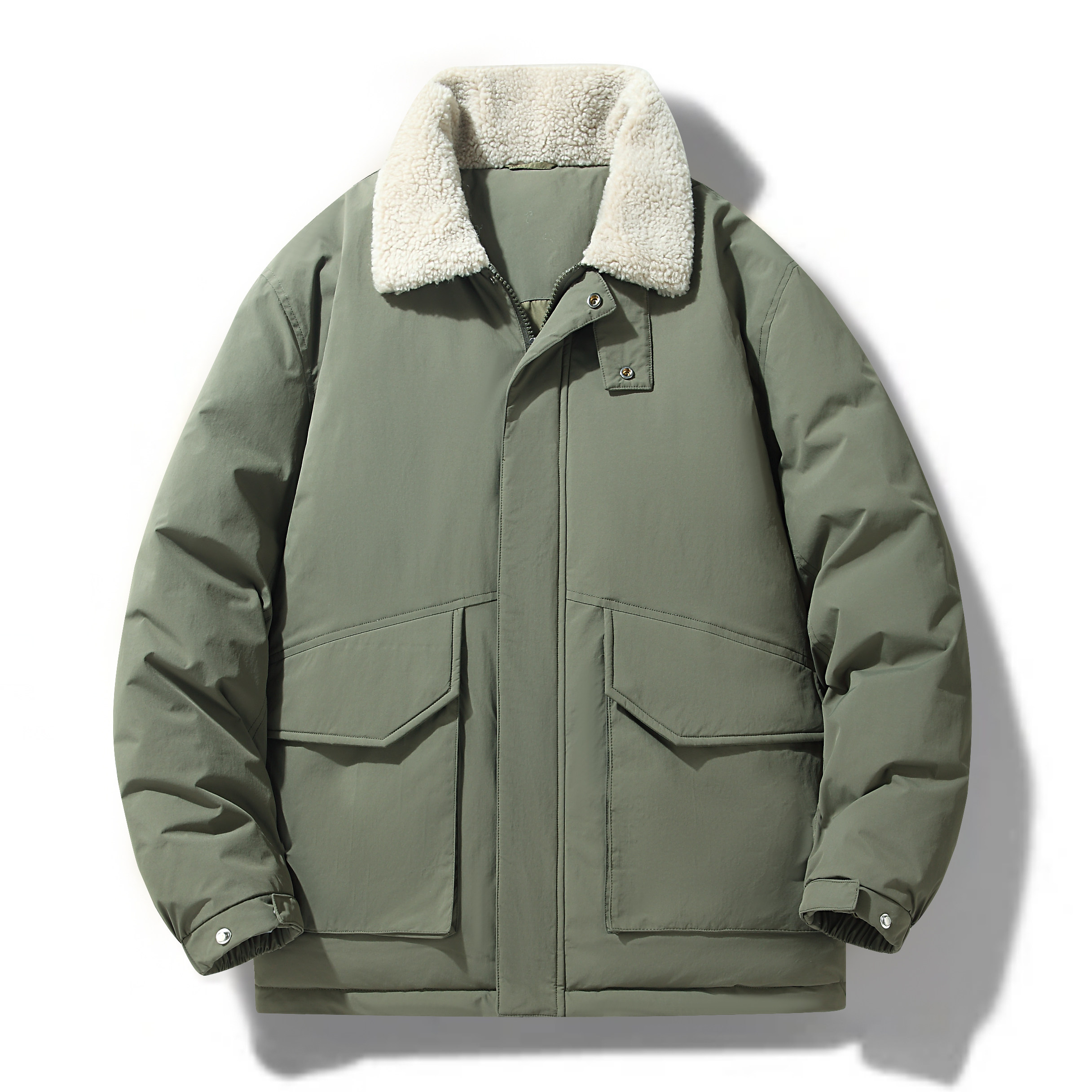 冬季羽绒服男短款羊羔绒翻领外套男士运动保暖防寒上衣YR1308P110,男装羽绒服,星座1410（原1902A）