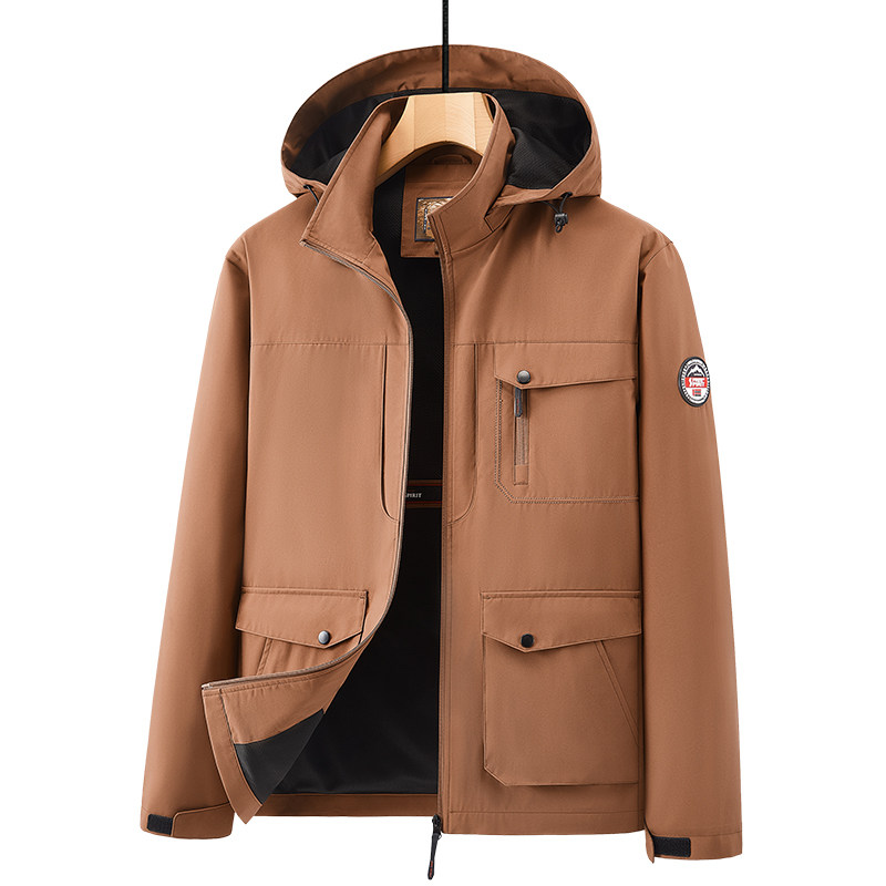 跨境春秋户外运动冲锋衣男女情侣防水防风衣登山服夹克 JK2358P68图片