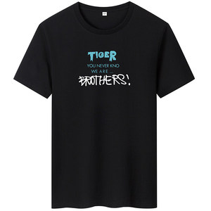 夏季男士短袖t恤潮流潮牌宽松纯棉衣服2024新款 DT4540-TIOER-P16图片