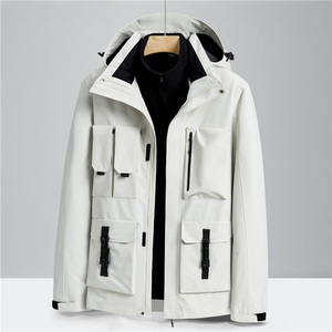 户外秋冬男女冲锋衣三合一可拆卸两件套加绒厚登山服 CF22827P185图片