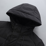 冬季爆款长版羽绒服黑白运动光版可压花青年大衣外套潮YR1908P120，男装羽绒服，星座1410（原1902A）