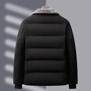 中老年羽绒服男士爸爸装短款潮父亲休闲白鸭绒冬装外套YR2583P130图片