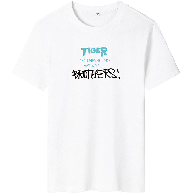 夏季男士短袖t恤潮流潮牌宽松纯棉衣服2024新款DT4540-TIOER-P16,男装棉衣,星座1410（原1902A）