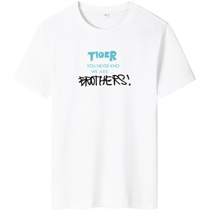 夏季男士短袖t恤潮流潮牌宽松纯棉衣服2024新款DT4540-TIOER-P16
