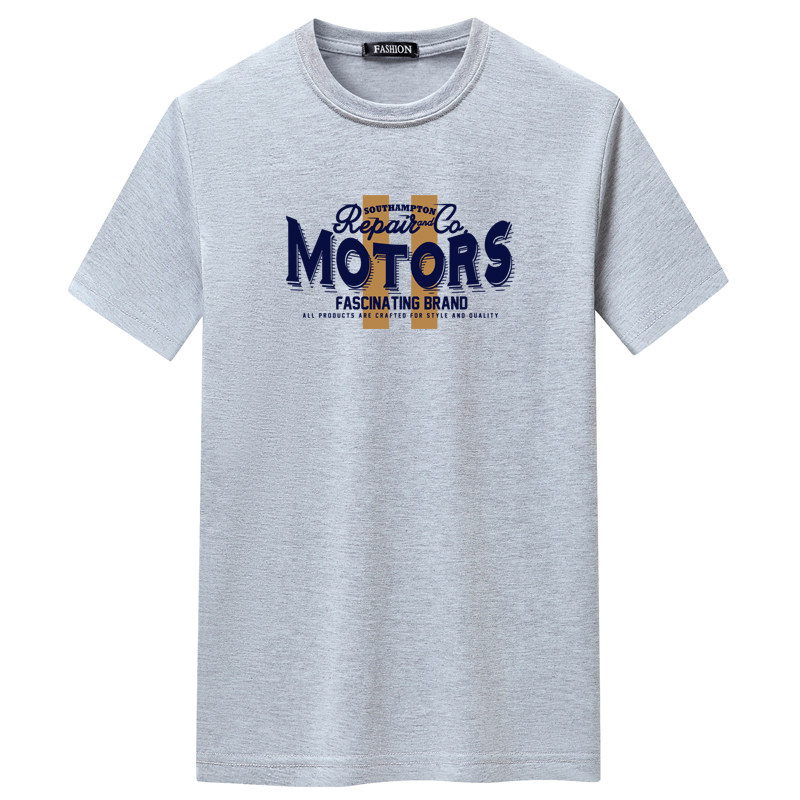 夏季短袖t恤青春宽松CVC60%棉衣服新款男装DT3417-MOTORS竖条-P15,男装T恤,星座1410（原1902A）