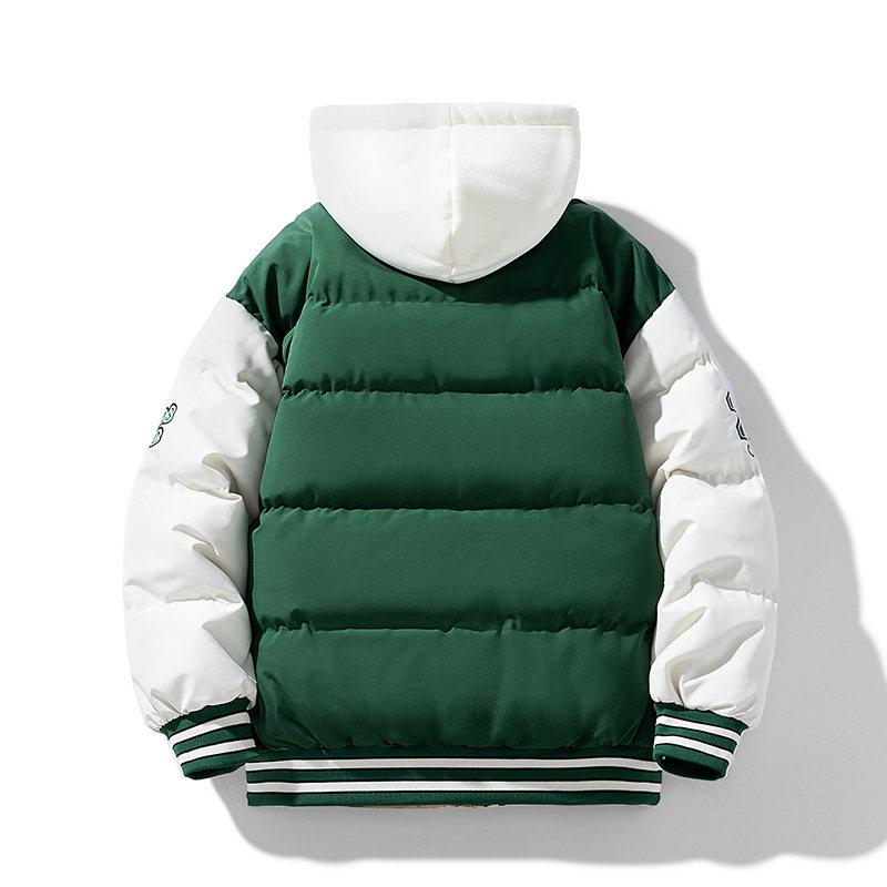 秋冬加厚男女同款面包服棉袄假两件情侣棉衣男外套棉服MY2258P90,男装棉衣,星座1410（原1902A）