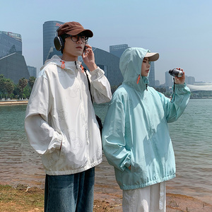 防晒衣夏季男女宇航员满印情侣潮流户外皮肤衣户外防晒服 F520P30图片
