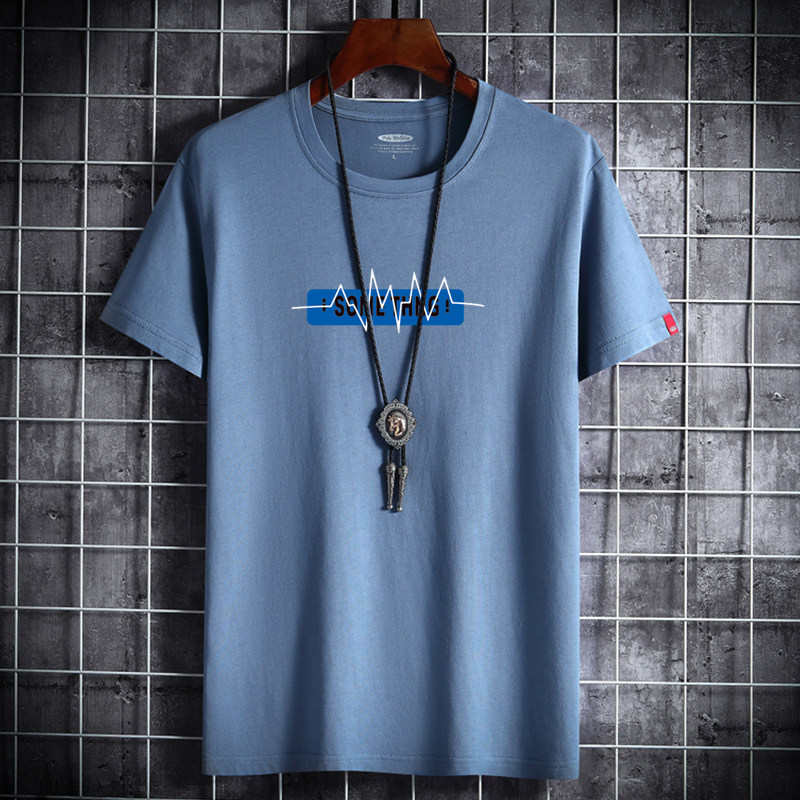 夏季男士短袖t恤潮流青春宽松纯棉衣服新款男装DT2044-心跳-P15,男装T恤,星座1410（原1902A）