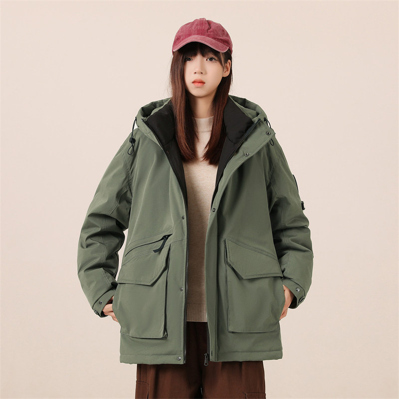 M-7X大码85白鸭绒羽绒服中长款连帽服情侣冬季工装外套YR5277P250,男装羽绒服,星座1410（原1902A）