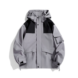 春秋户外运动冲锋衣男女情侣款防水防风滑雪登山服夹克 JK2558P55图片