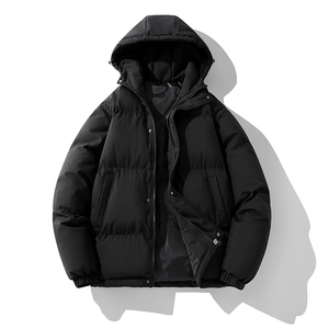 情侣款重磅棉服冬季连帽棉衣舒适内里口袋加厚保暖外套MY883P80图片