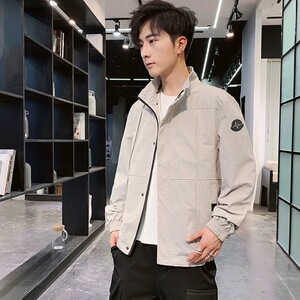 2026秋装新款春秋男士夹克秋季工装外套立领上衣男 JK7027P45图片