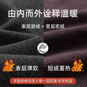 秋冬新款中老年加绒加厚背心爸爸装内外穿保暖马甲外套MJ503P33图片
