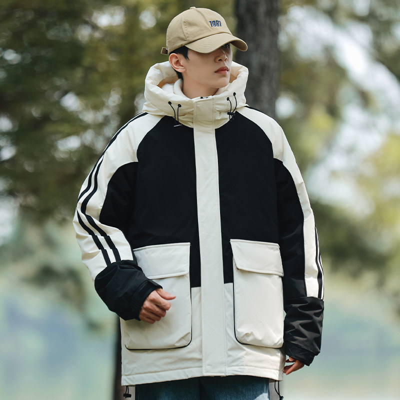 羽绒服90%绒短款冬季潮流百搭连帽外套情侣保暖新款YR2315P215,男装羽绒服,星座1410（原1902A）
