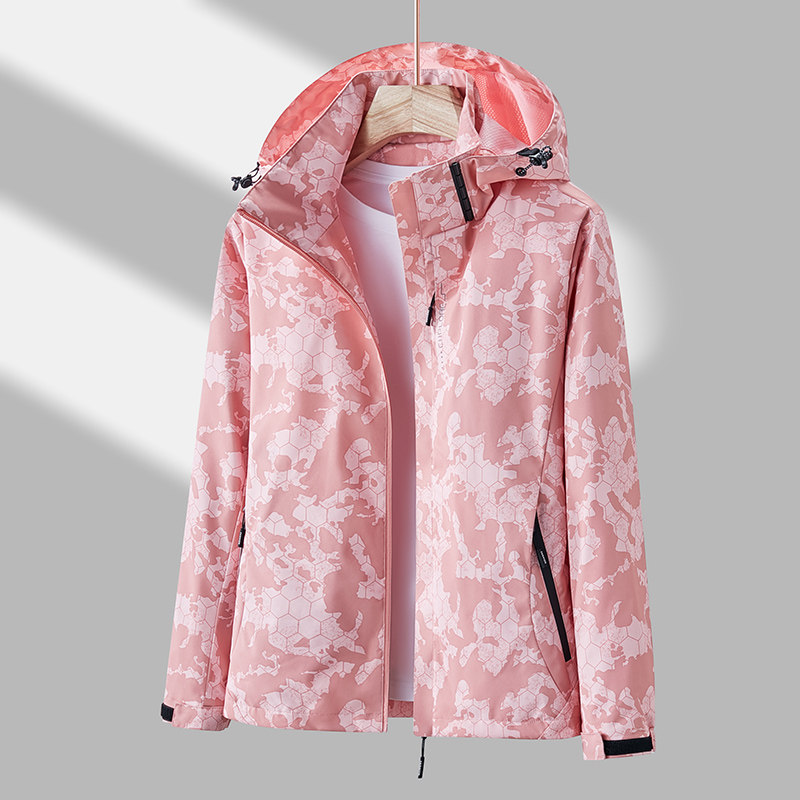 春秋户外运动冲锋衣男女情侣款防水防风滑雪登山服夹克CF6255P50,男装夹克,星座1410（原1902A）