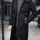 2026新款羽绒服男女情侣中长款白鸭绒过膝加长款羽绒服YR901-P70，男装羽绒服，星座1410（原1902A）