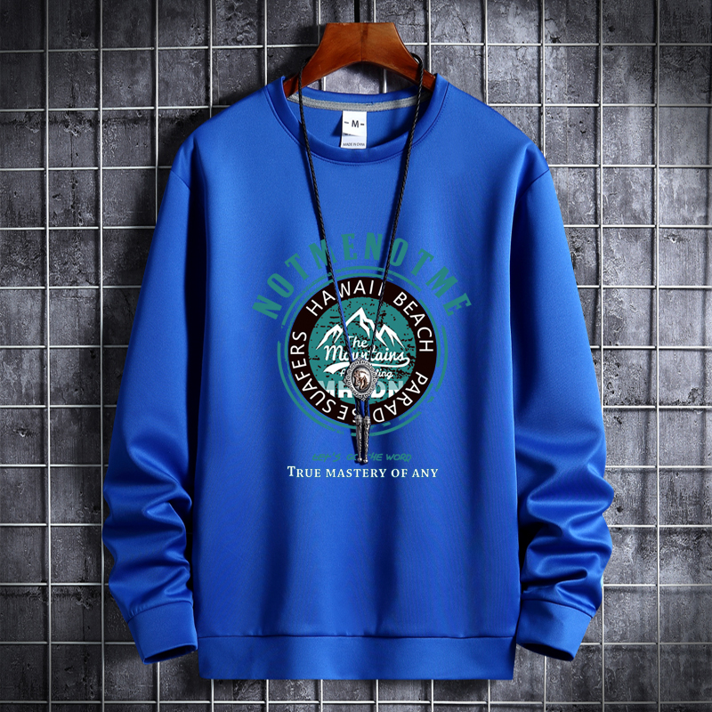 Men's qiuweiyi men's round neck Korean hip hop sports coat Hong Kong style top Chaoshan